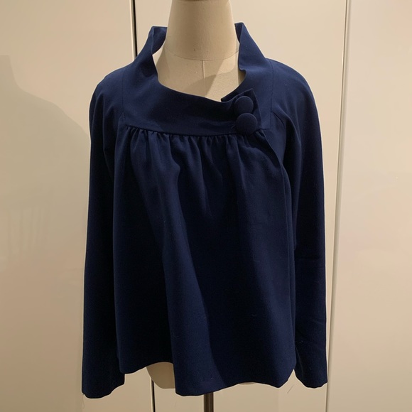 Lacey Parker blue wool short jacket. Extra small. - Picture 1 of 9